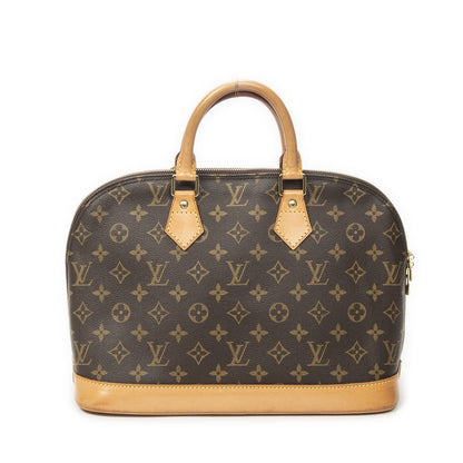 Louis Vuitton Alma Brown Monogram Canvas Handbag — view 5