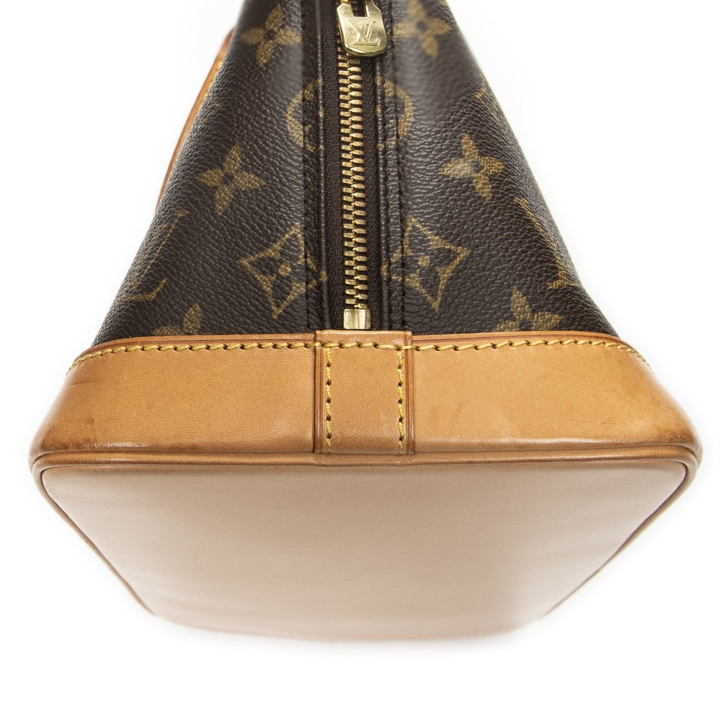 Louis Vuitton Alma Brown Monogram Canvas Handbag — view 8