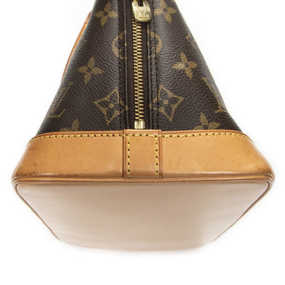 Louis Vuitton Alma Brown Monogram Canvas Handbag — view 8