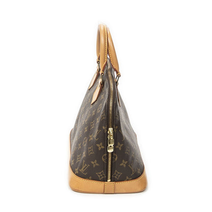 Louis Vuitton Alma Brown Monogram Canvas Handbag — view 4