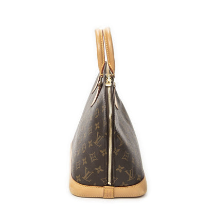 Louis Vuitton Alma Brown Monogram Canvas Handbag — view 3