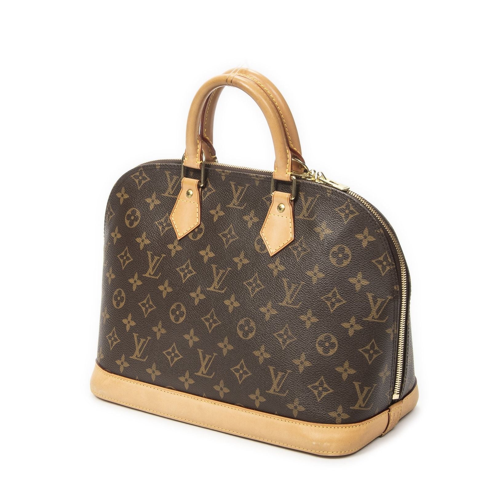 Louis Vuitton Alma Brown Monogram Canvas Handbag — view 2
