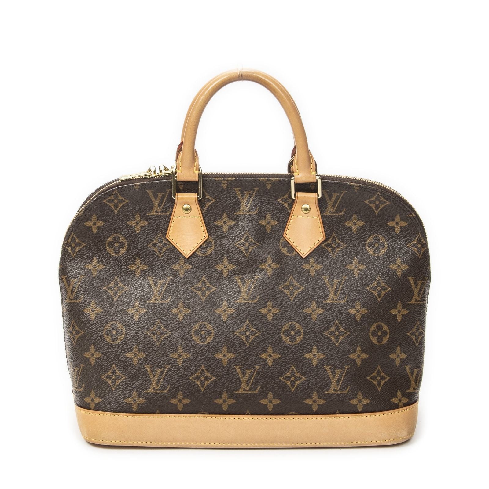 Louis Vuitton Alma Brown Monogram Canvas Handbag — view 5