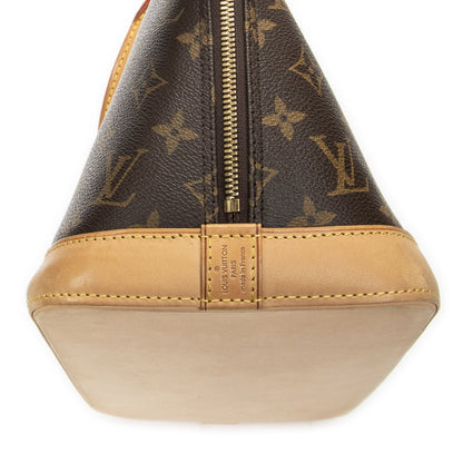 Louis Vuitton Alma Brown Monogram Canvas Handbag — view 7