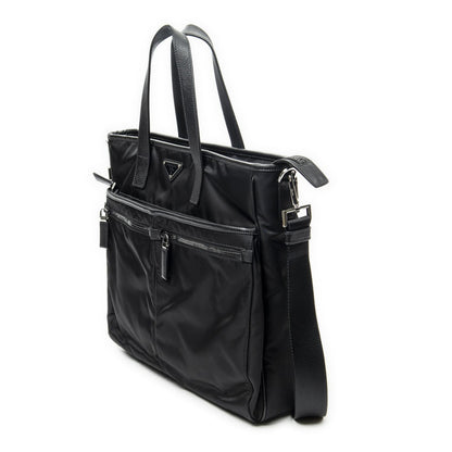 Prada Convertible Business Bag Black Nylon Canvas — view 2