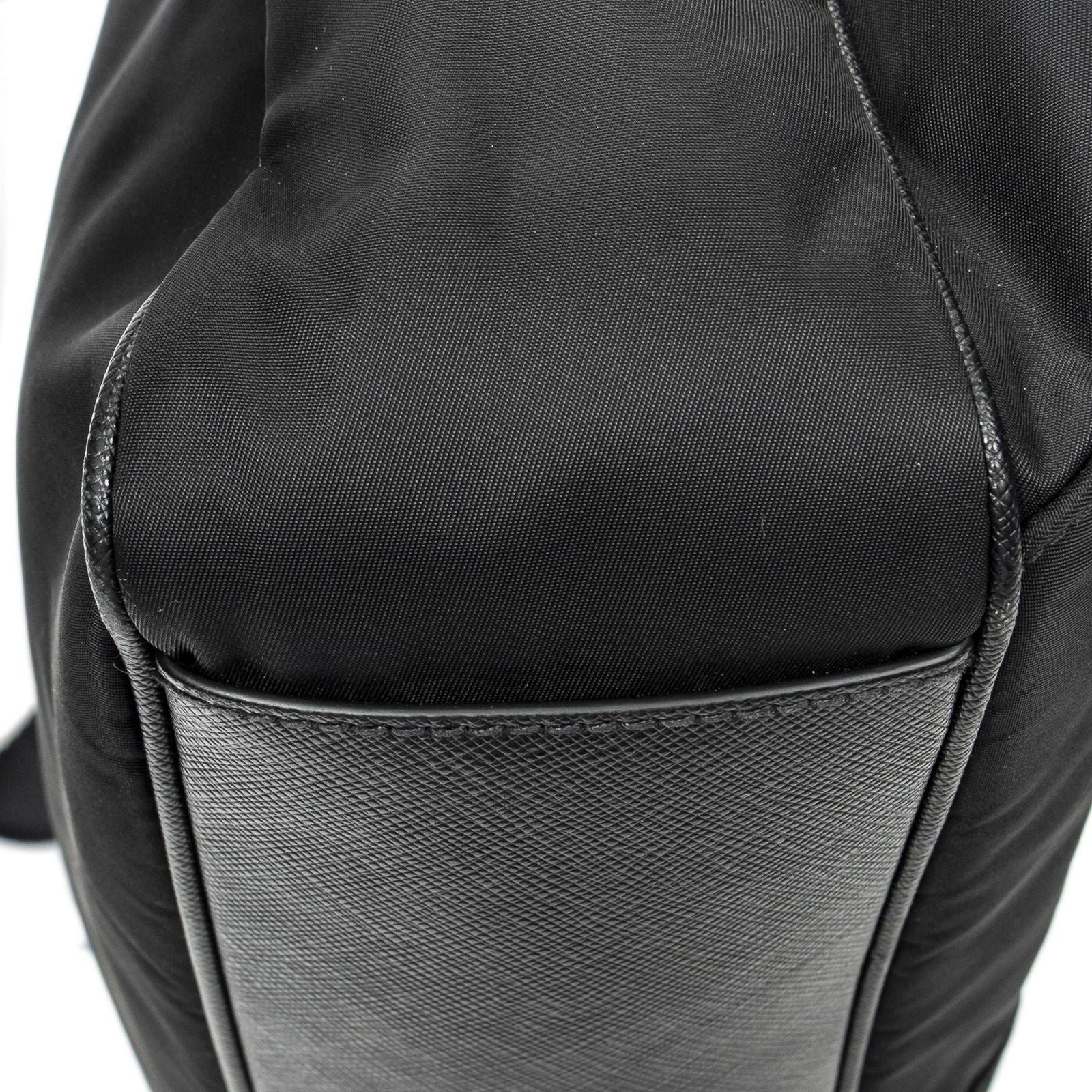 Prada Convertible Business Bag Black Nylon Canvas — view 7