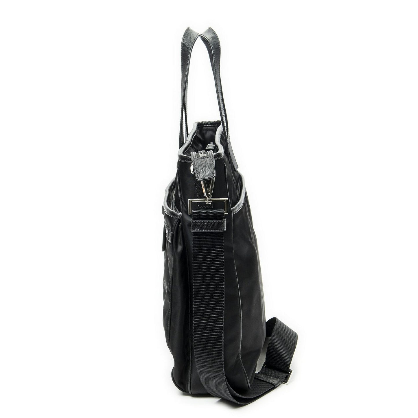 Prada Convertible Business Bag Black Nylon Canvas — view 3