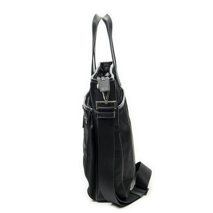 Prada Convertible Business Bag Black Nylon Canvas — view 3