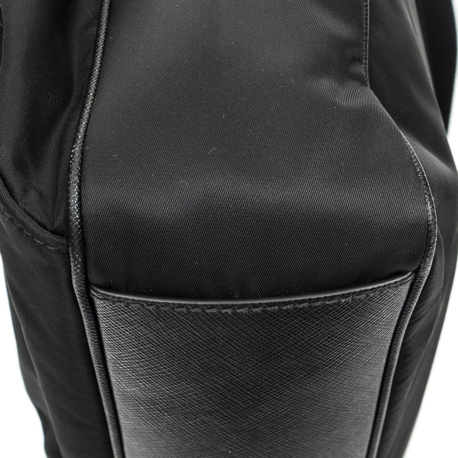 Prada Convertible Business Bag Black Nylon Canvas — view 8