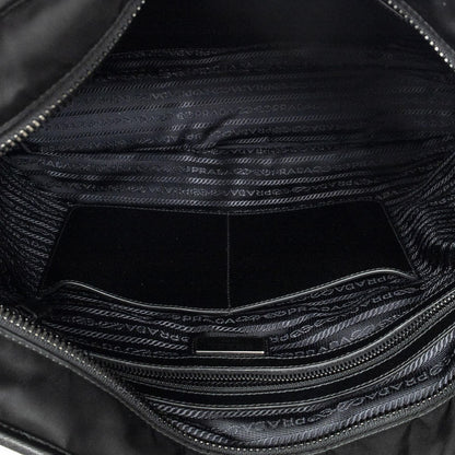 Prada Convertible Business Bag Black Nylon Canvas — view 9