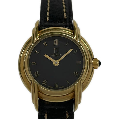 Fendi Watch Black Gold