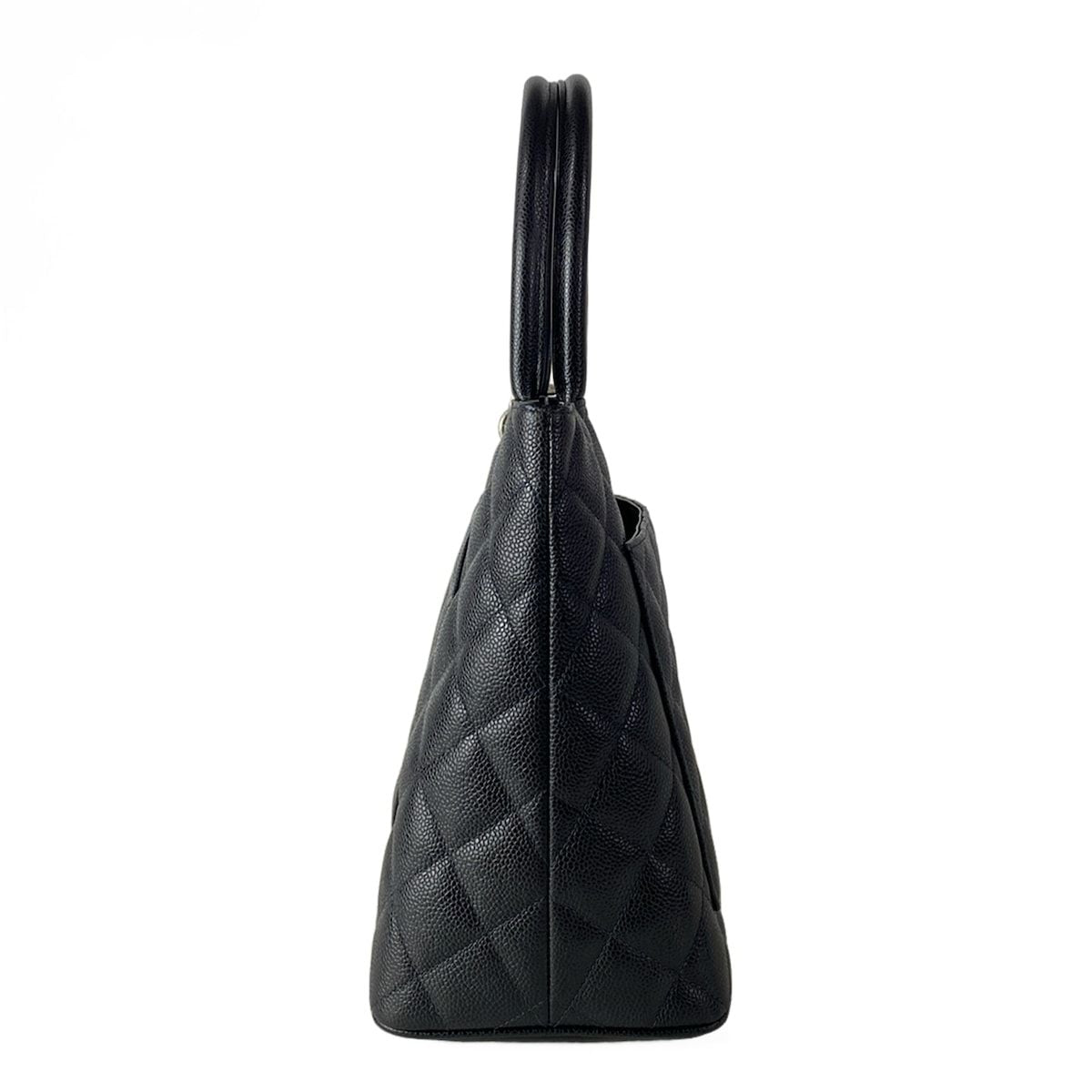 Chanel Tote Medallion Black Silver — view 4