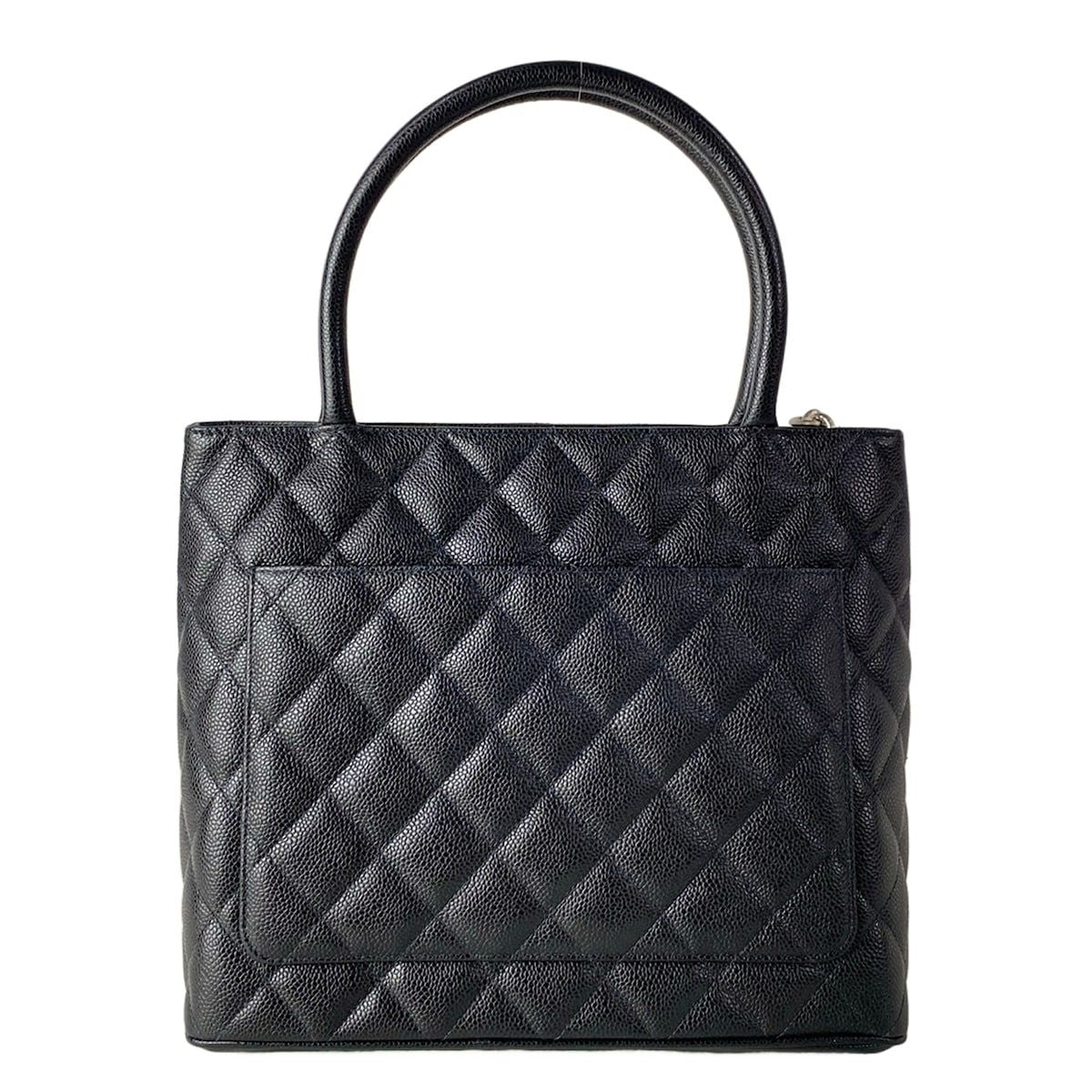Chanel Tote Medallion Black Silver — view 3
