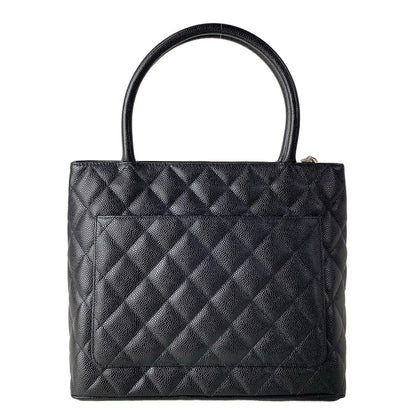 Chanel Tote Medallion Black Silver — view 3