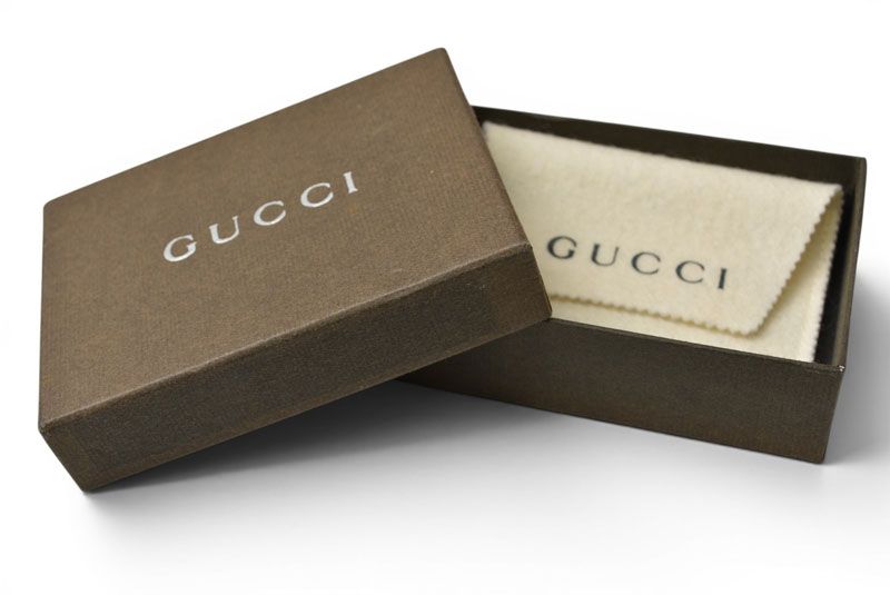 Gucci Key Ring Key Holder Vintage Interlocking Silver Gold — view 7