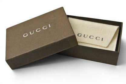 Gucci Key Ring Key Holder Vintage Interlocking Silver Gold — view 7