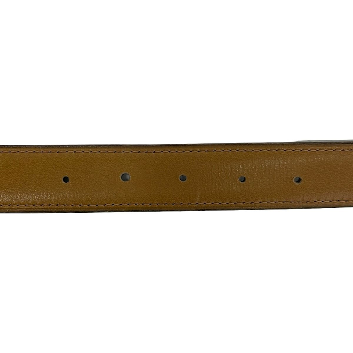 Hermes Belt Dark Brown Light Motif — view 6