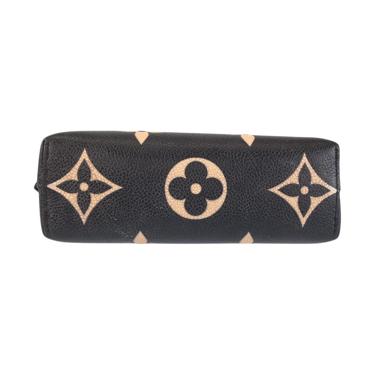 Louis Vuitton Monogram Empreinte Cosmetic PM Black Beige Leather Pouch Makeup — view 9