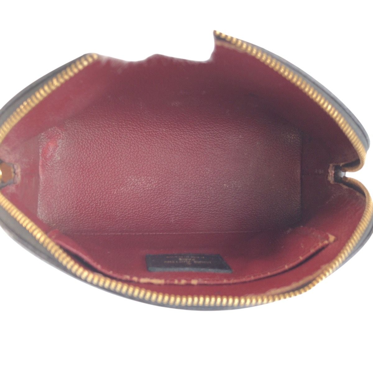 Louis Vuitton Monogram Empreinte Cosmetic PM Black Beige Leather Pouch Makeup — view 8
