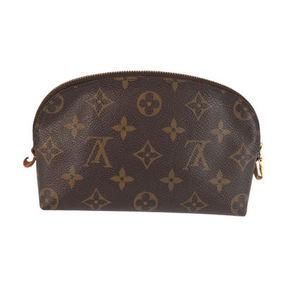 Louis Vuitton Monogram Pochette Cosmetic PM Brown Leather Pouch Makeup — view 2