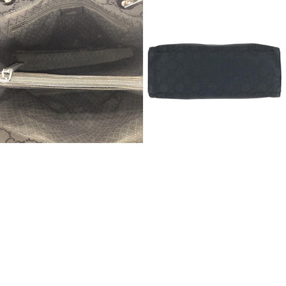 Gucci Bamboo Black Silver Nylon 002 Tote — view 9