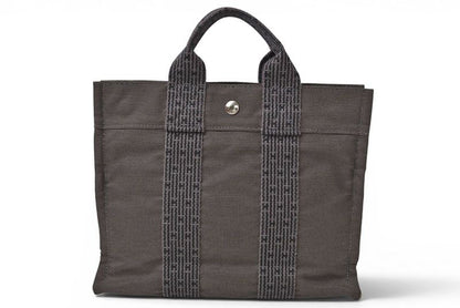 Hermes Tote Her Line PM Canvas Gray