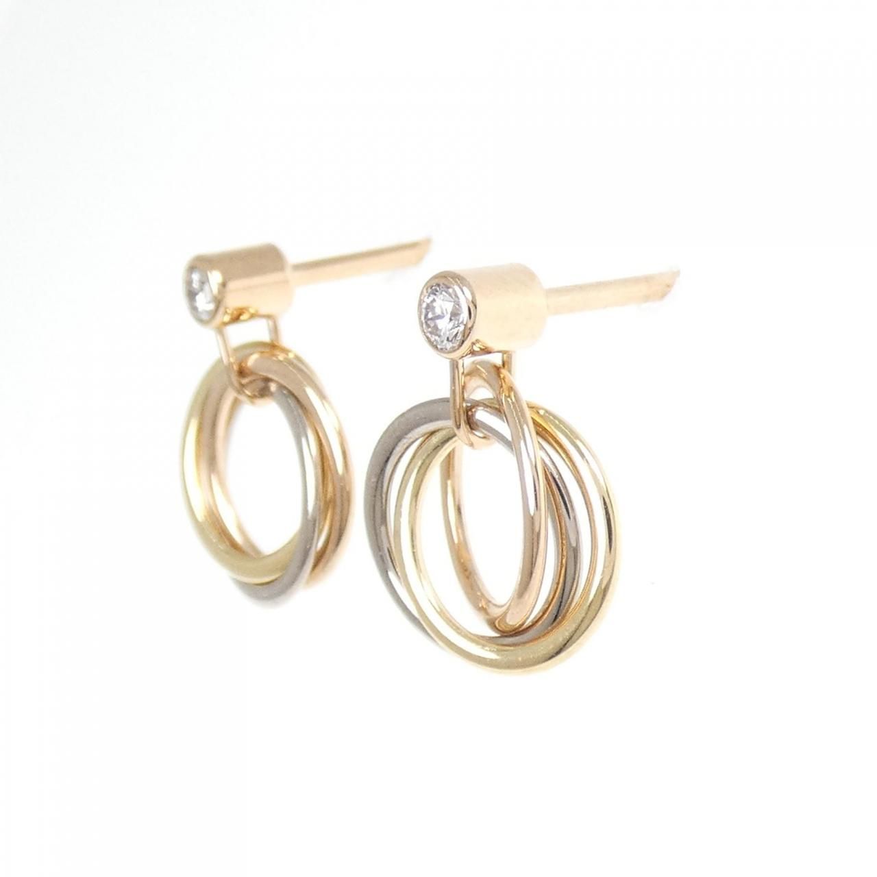 Cartier Trinity Earrings Gold — view 2