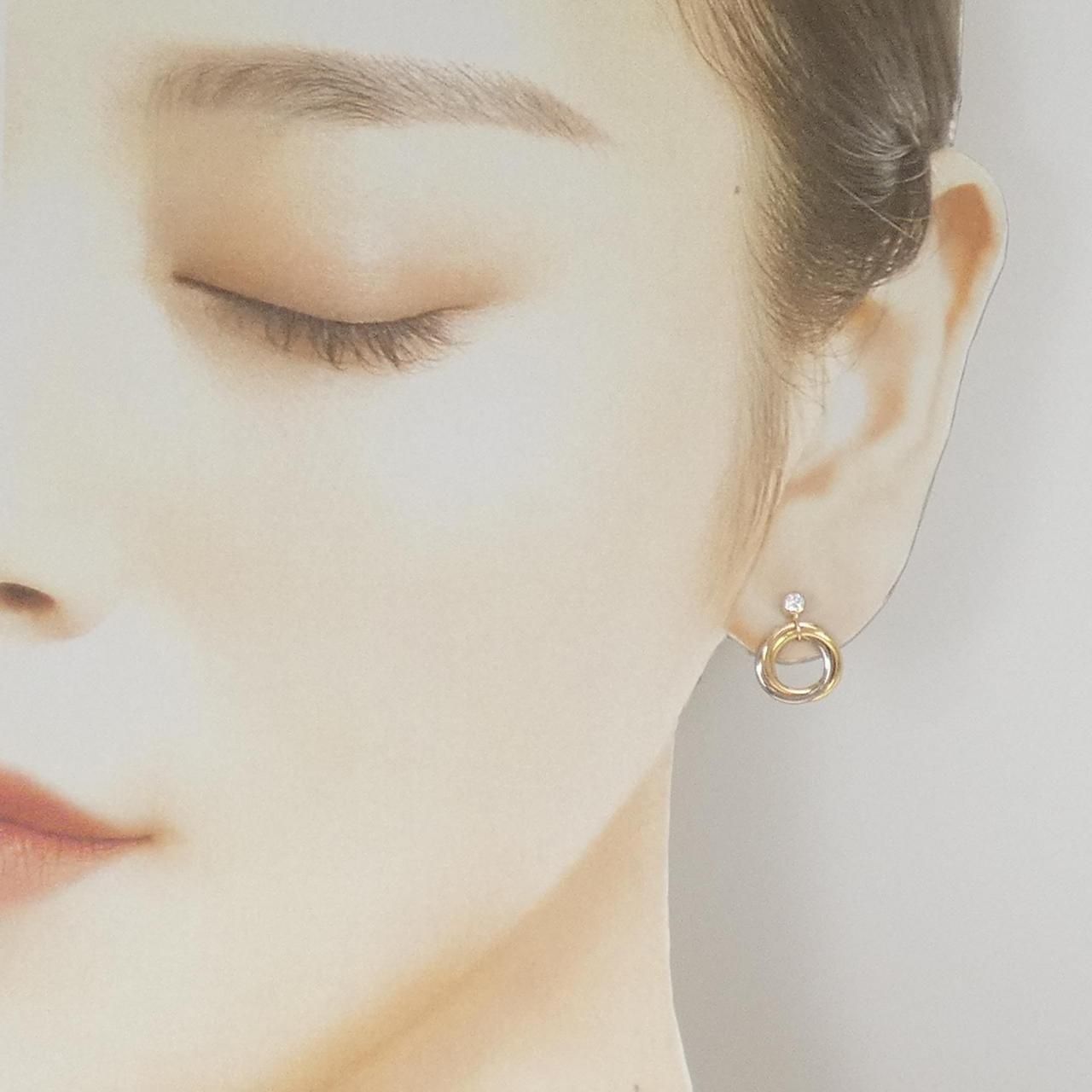 Cartier Trinity Earrings Gold — view 4