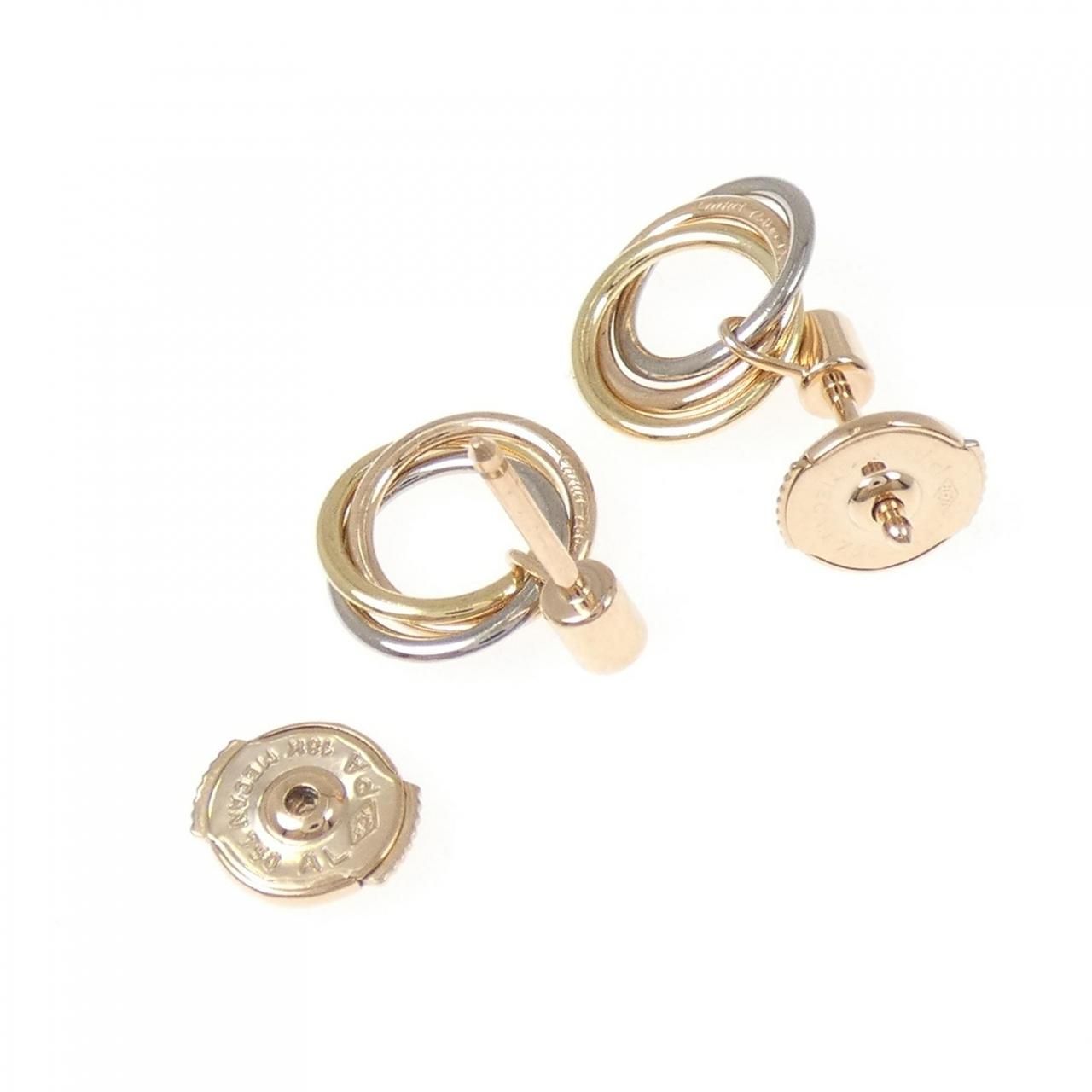 Cartier Trinity Earrings Gold — view 3