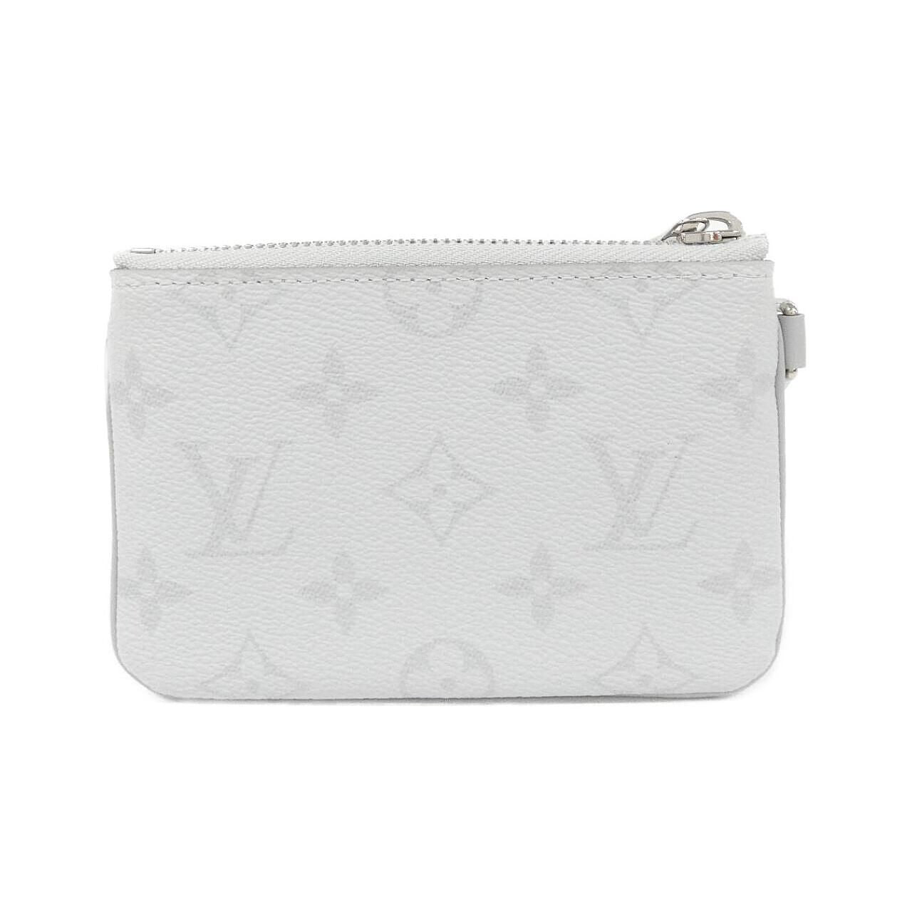Louis Vuitton White Monogram Logo Zipped Pouch — view 2