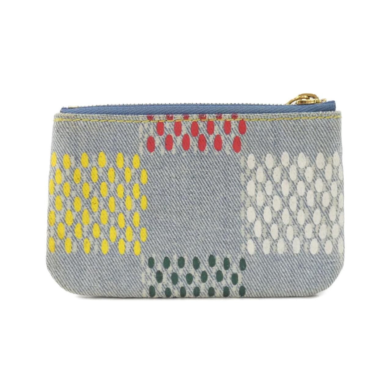 Louis Vuitton LV Birds Damier Denim Pochette Cles Coin Case — view 2