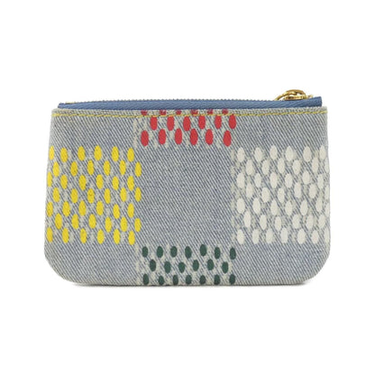 Louis Vuitton LV Birds Damier Denim Pochette Cles Coin Case — view 2