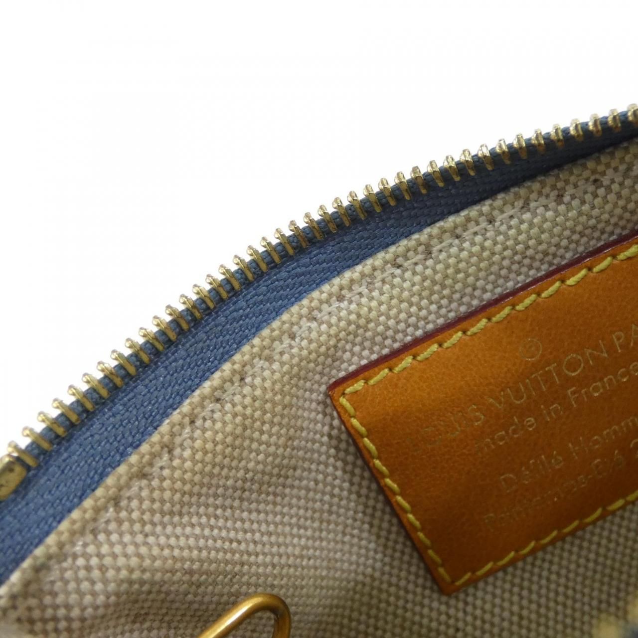 Louis Vuitton LV Birds Damier Denim Pochette Cles Coin Case — view 8