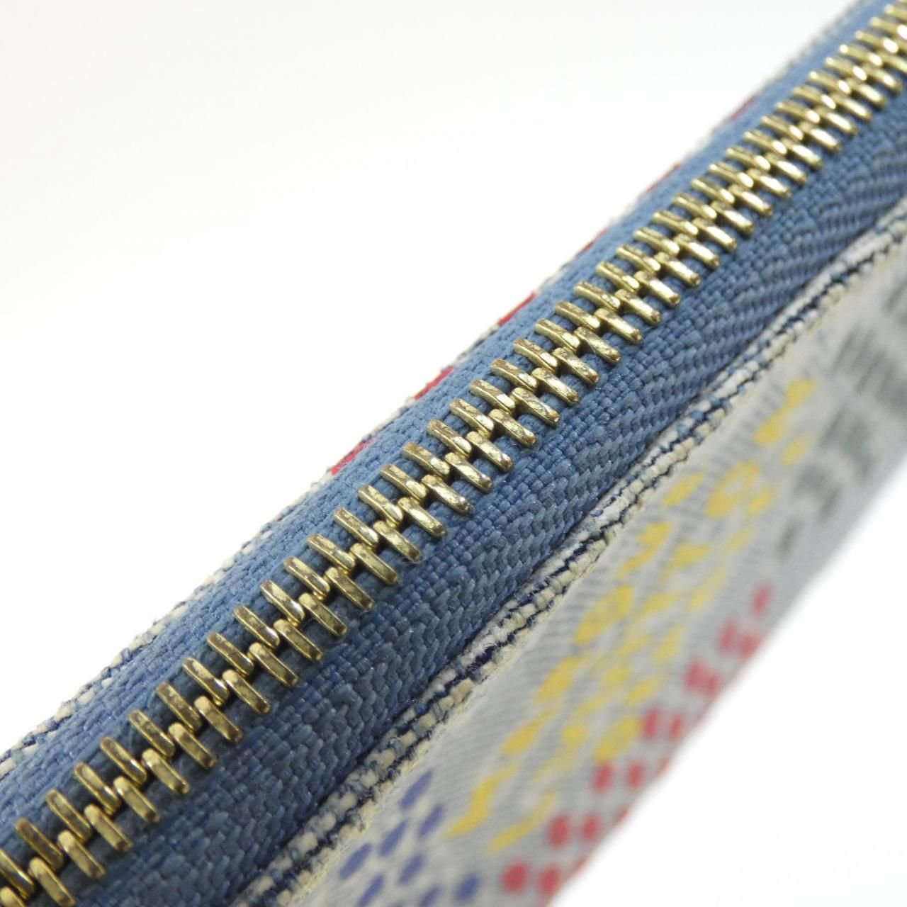 Louis Vuitton LV Birds Damier Denim Pochette Cles Coin Case — view 4