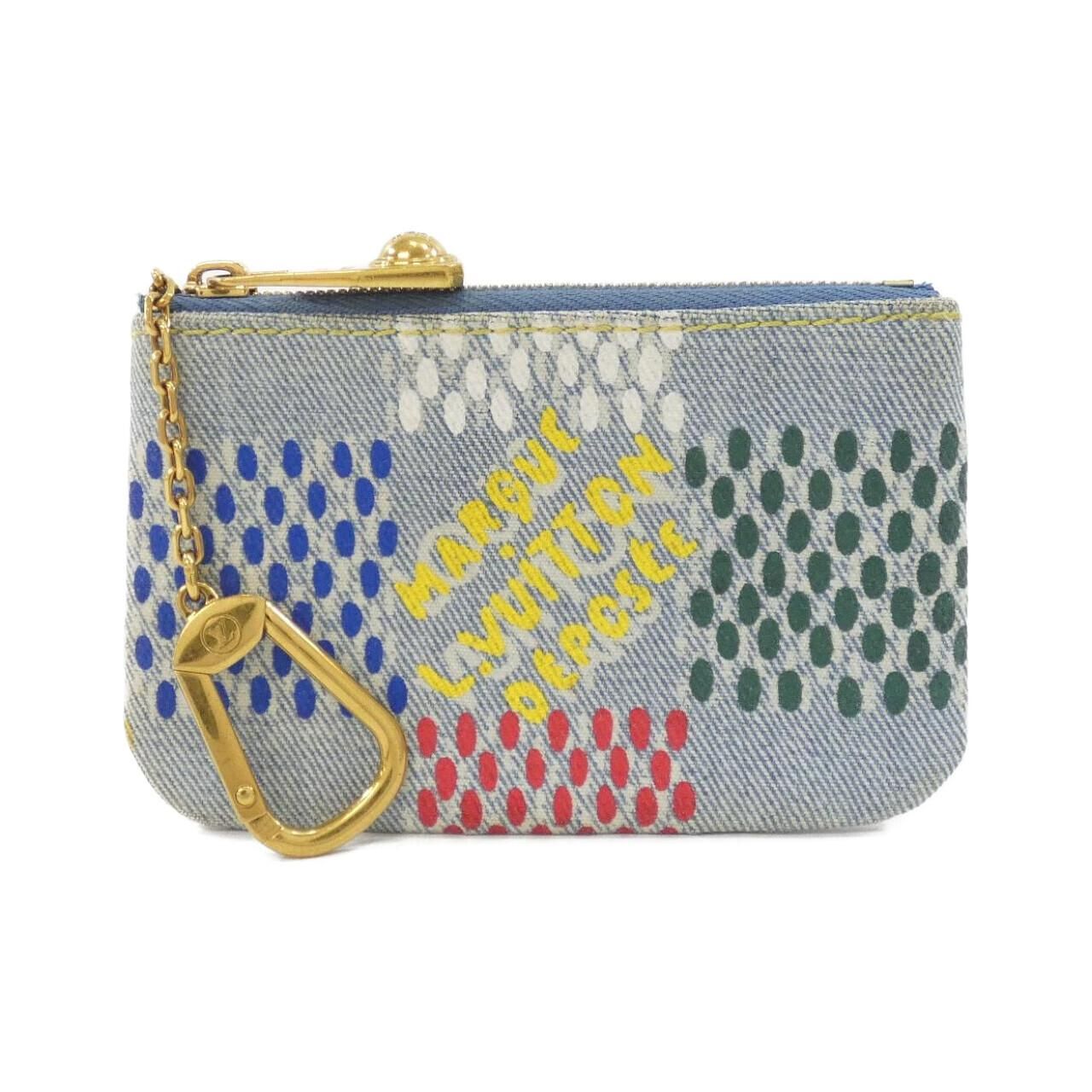 Louis Vuitton LV Birds Damier Denim Pochette Cles Coin Case