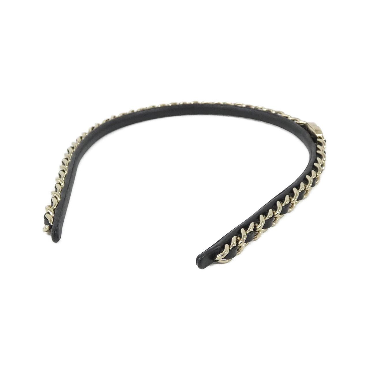Chanel Headband Hair Accessories Black — view 2