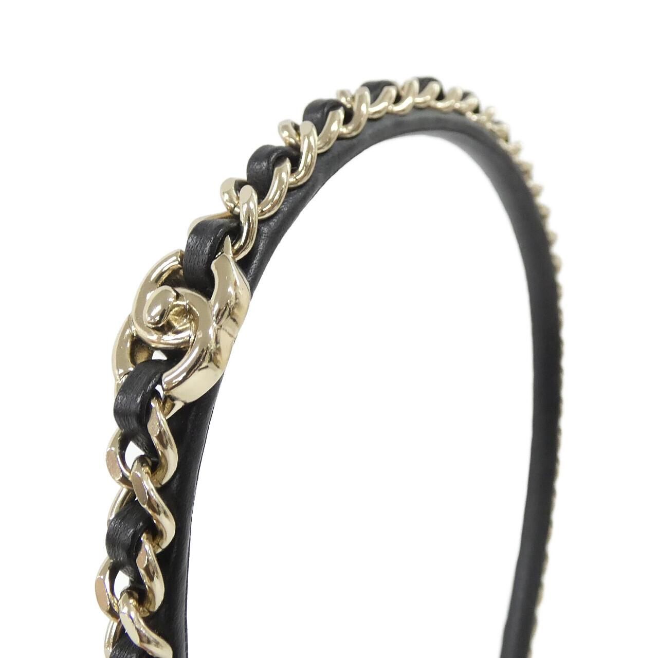 Chanel Headband Hair Accessories Black — view 3