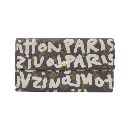 Louis Vuitton Monogram Graffiti Porte Monet Cles Wallet
