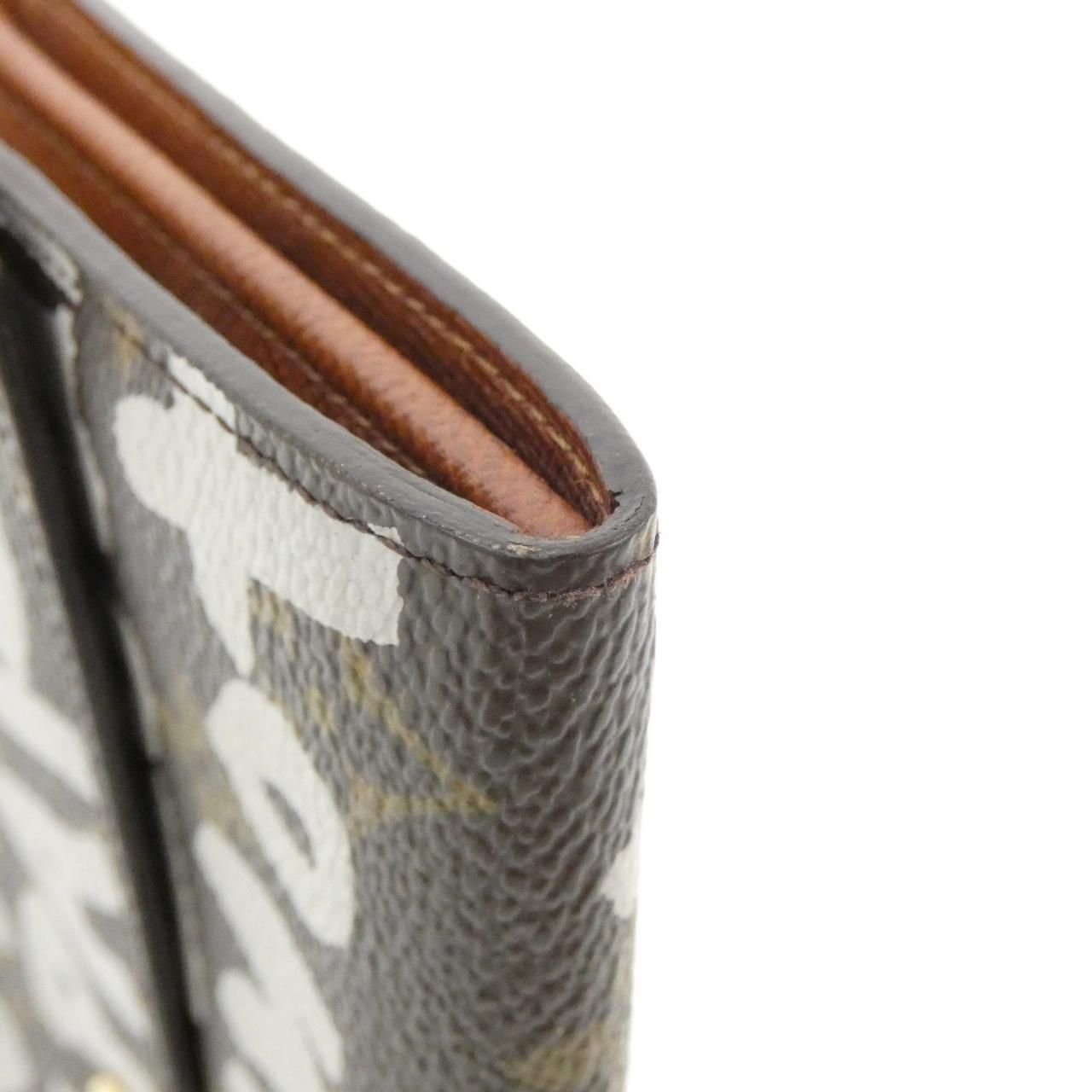 Louis Vuitton Monogram Graffiti Porte Monet Cles Wallet — view 3