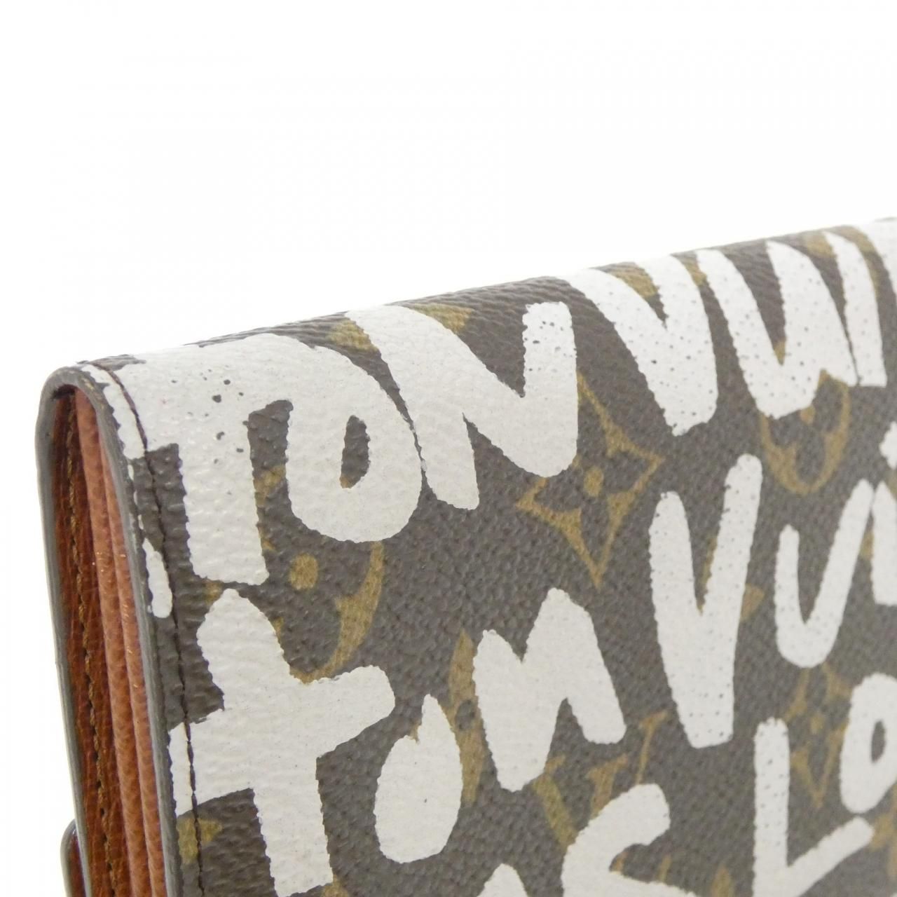Louis Vuitton Monogram Graffiti Porte Monet Cles Wallet — view 5