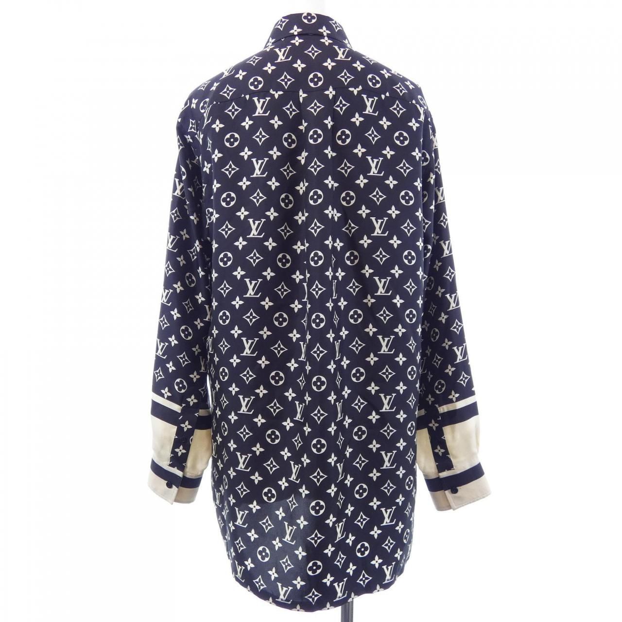 Louis Vuitton Striped Accent Monogram Shirt — view 2