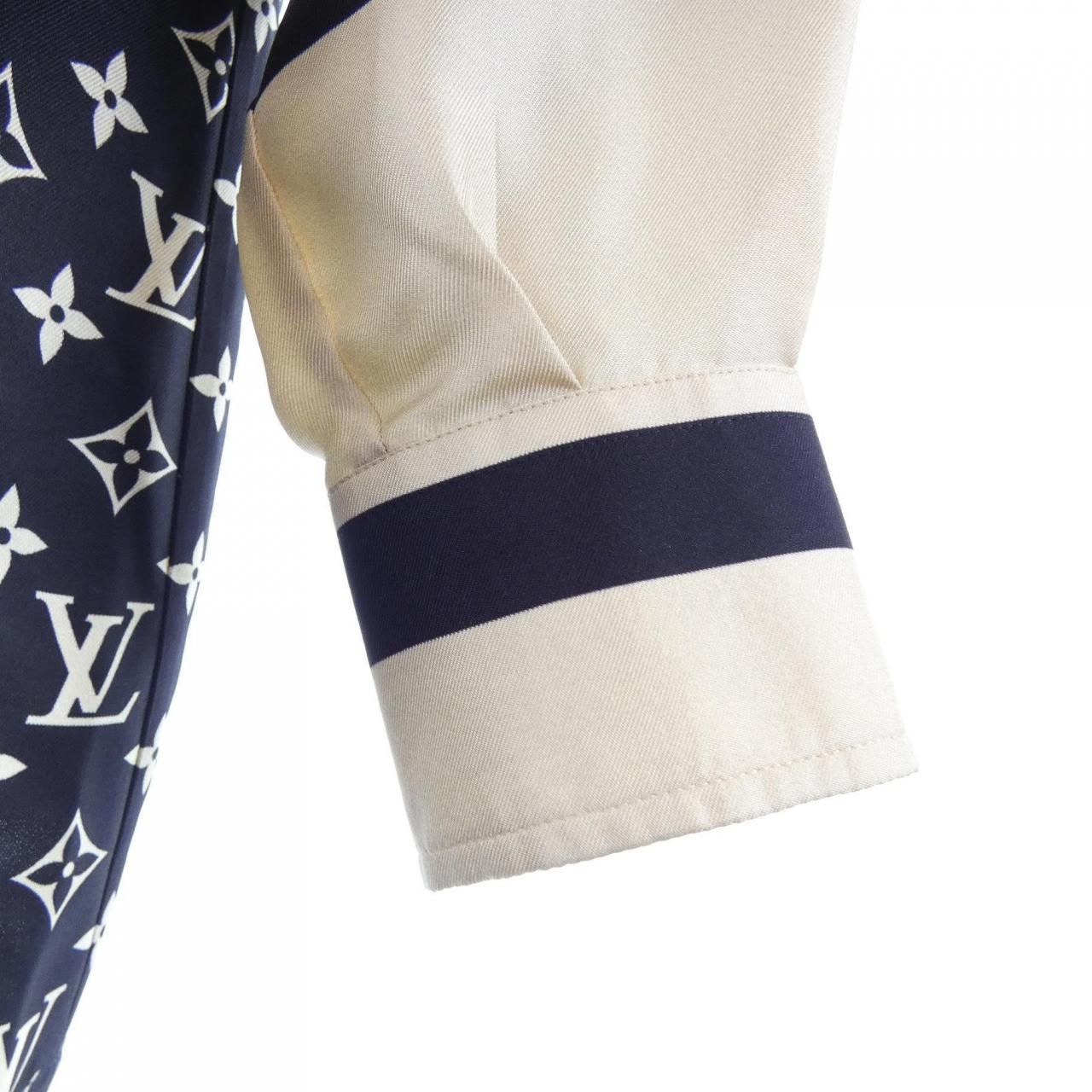 Louis Vuitton Striped Accent Monogram Shirt — view 7
