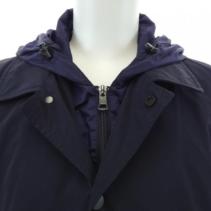Moncler Reynaud Coat Navy — view 6