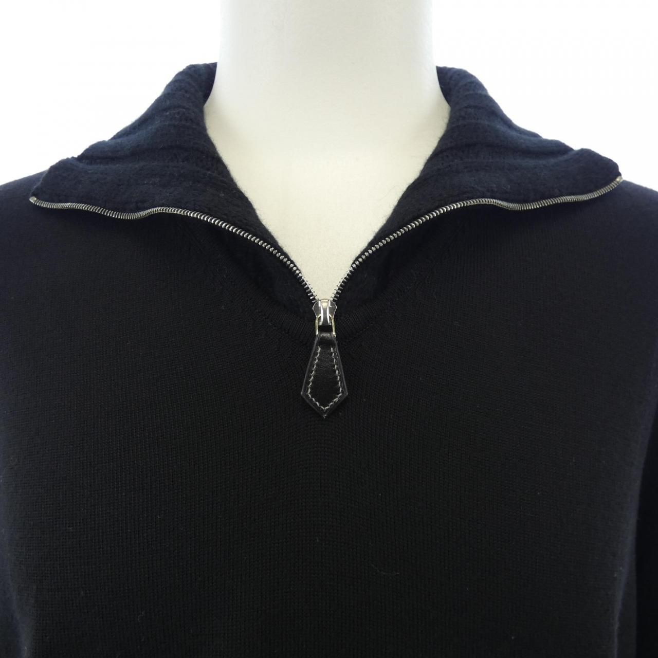 Hermes Knit Sweater Black — view 5