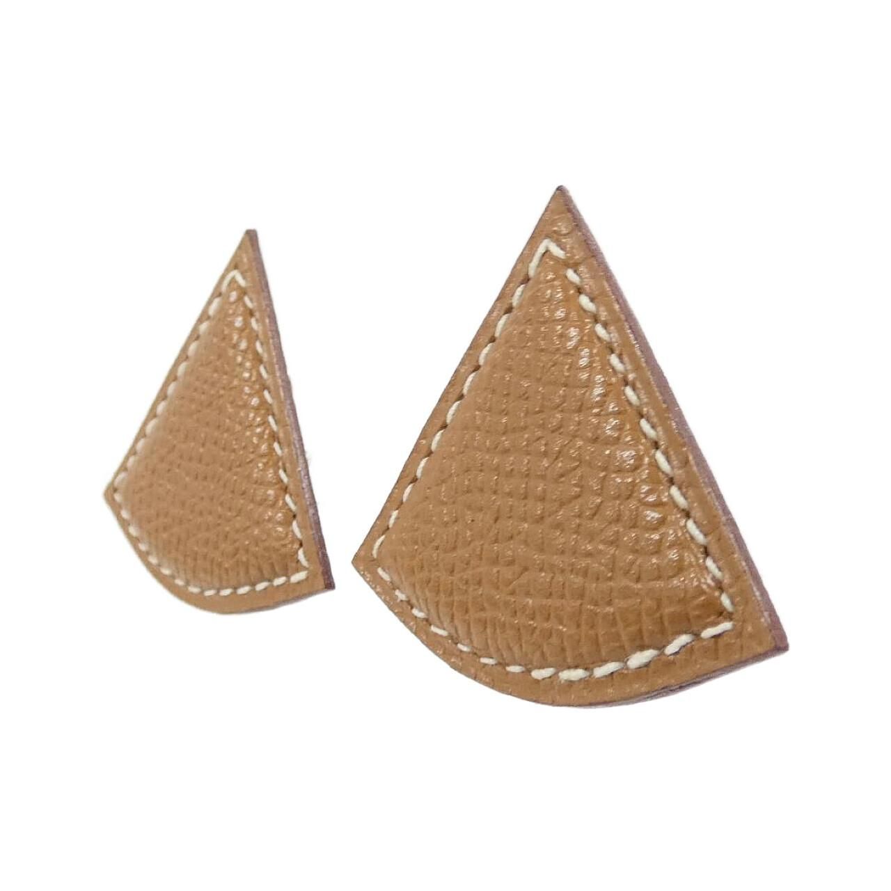Hermes Vintage Form Triangle Earrings — view 2
