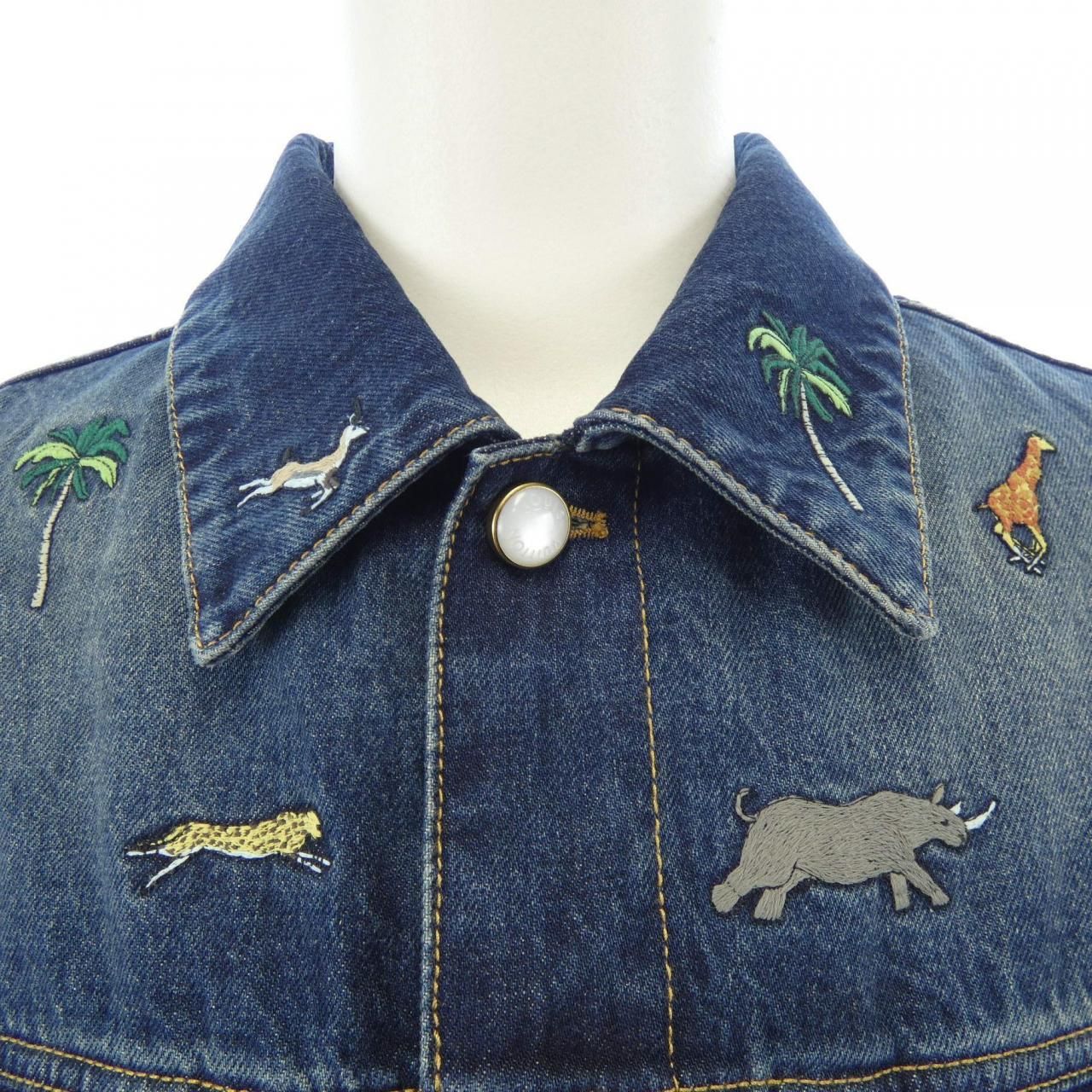 Louis Vuitton the Darjeeling Limited Embroidery Denim Jacket — view 5