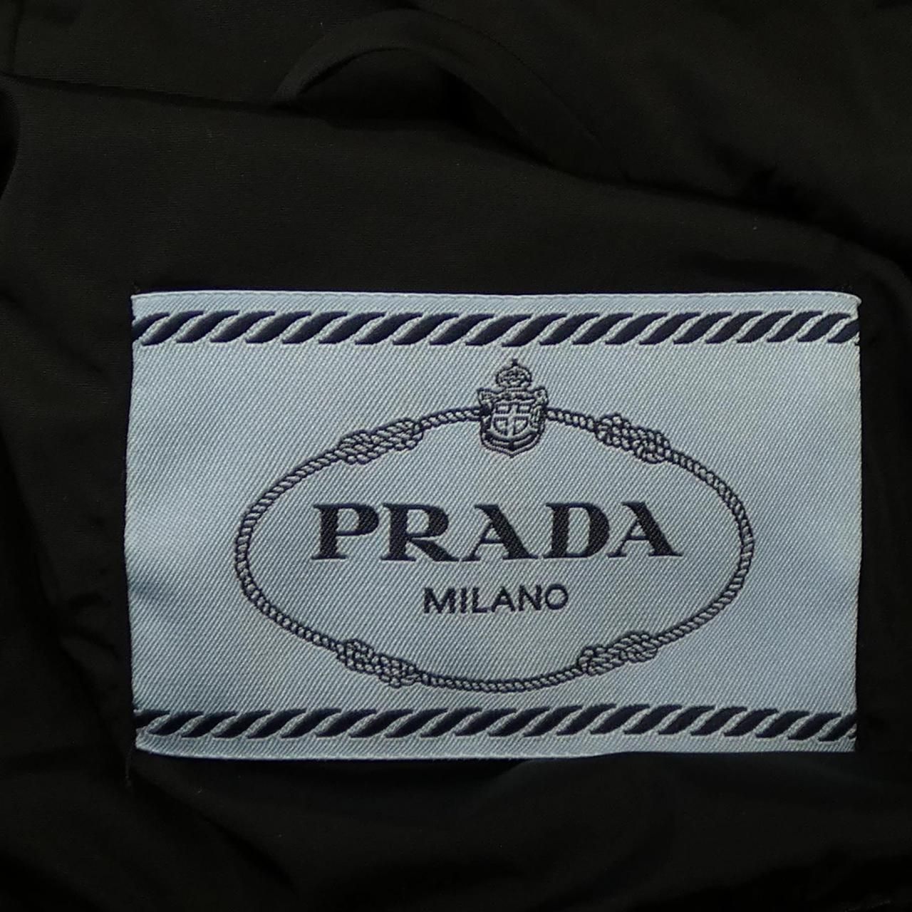 Prada Triangle Logo Down Coat — view 4