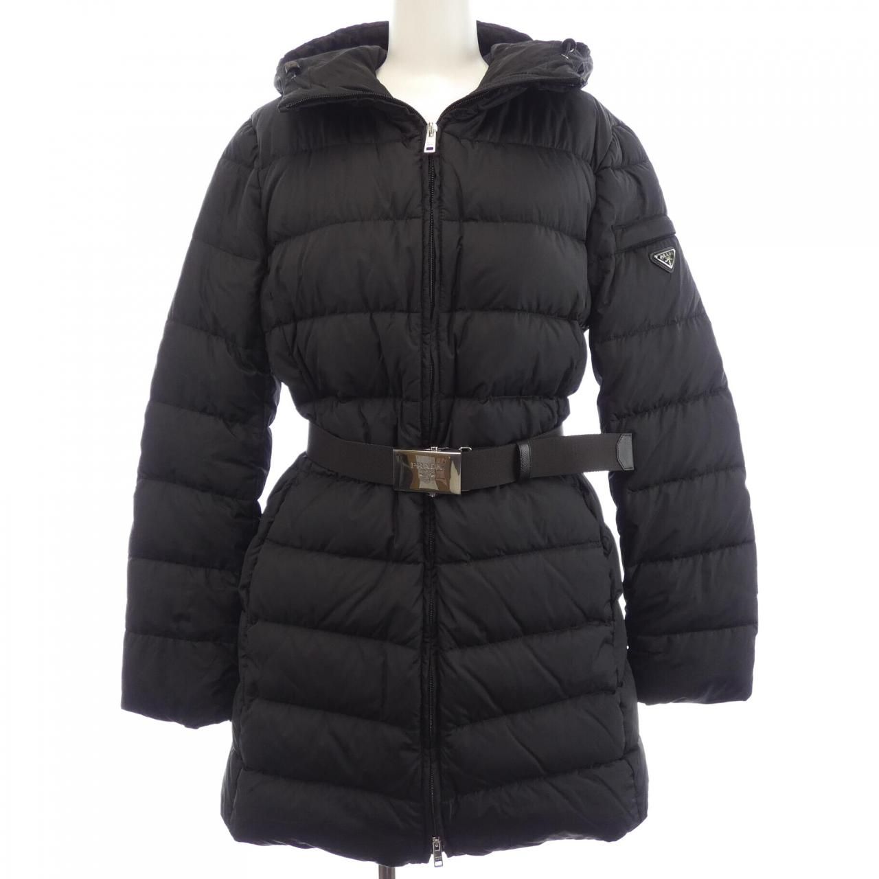 Prada Triangle Logo Down Coat
