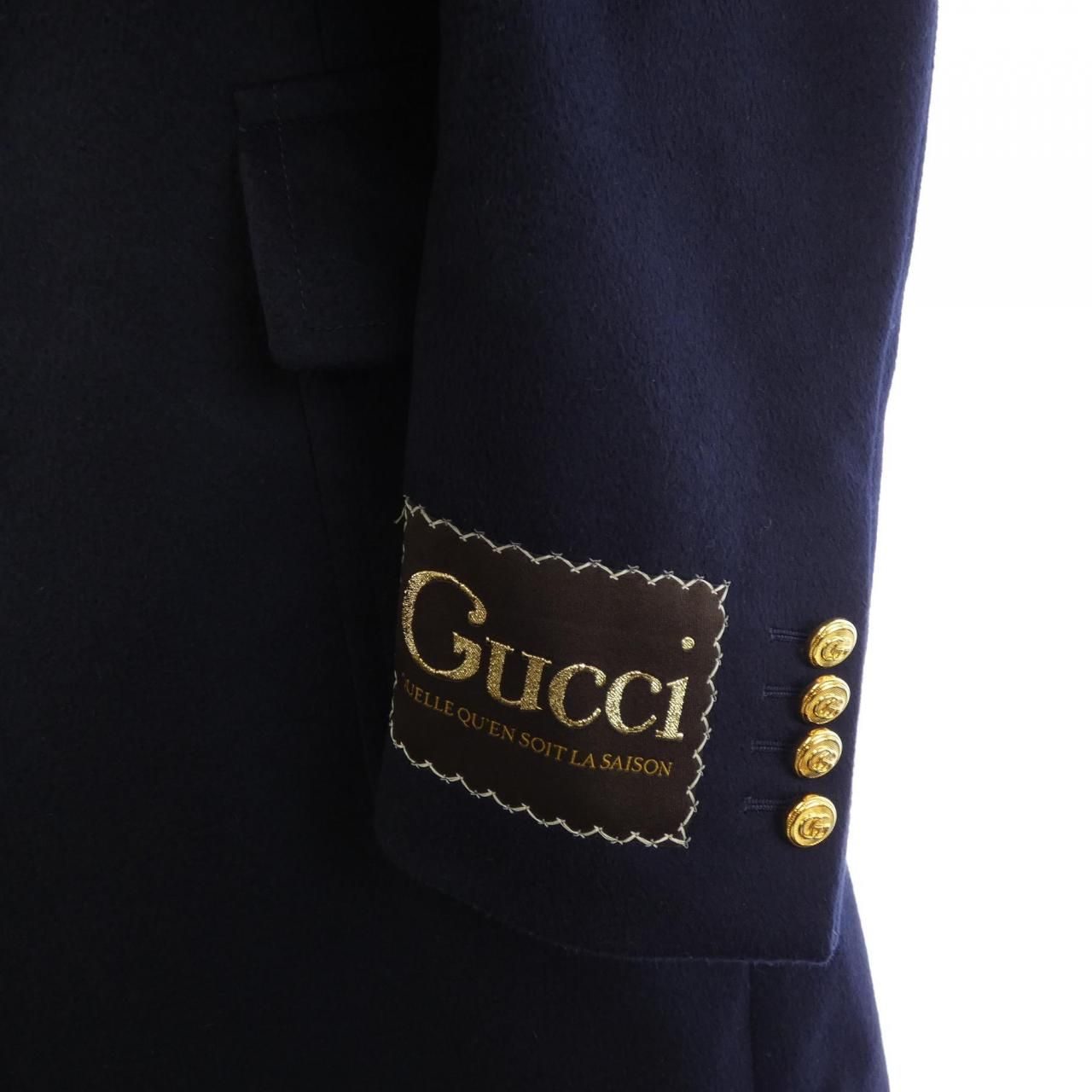 Gucci Coat Navy — view 6