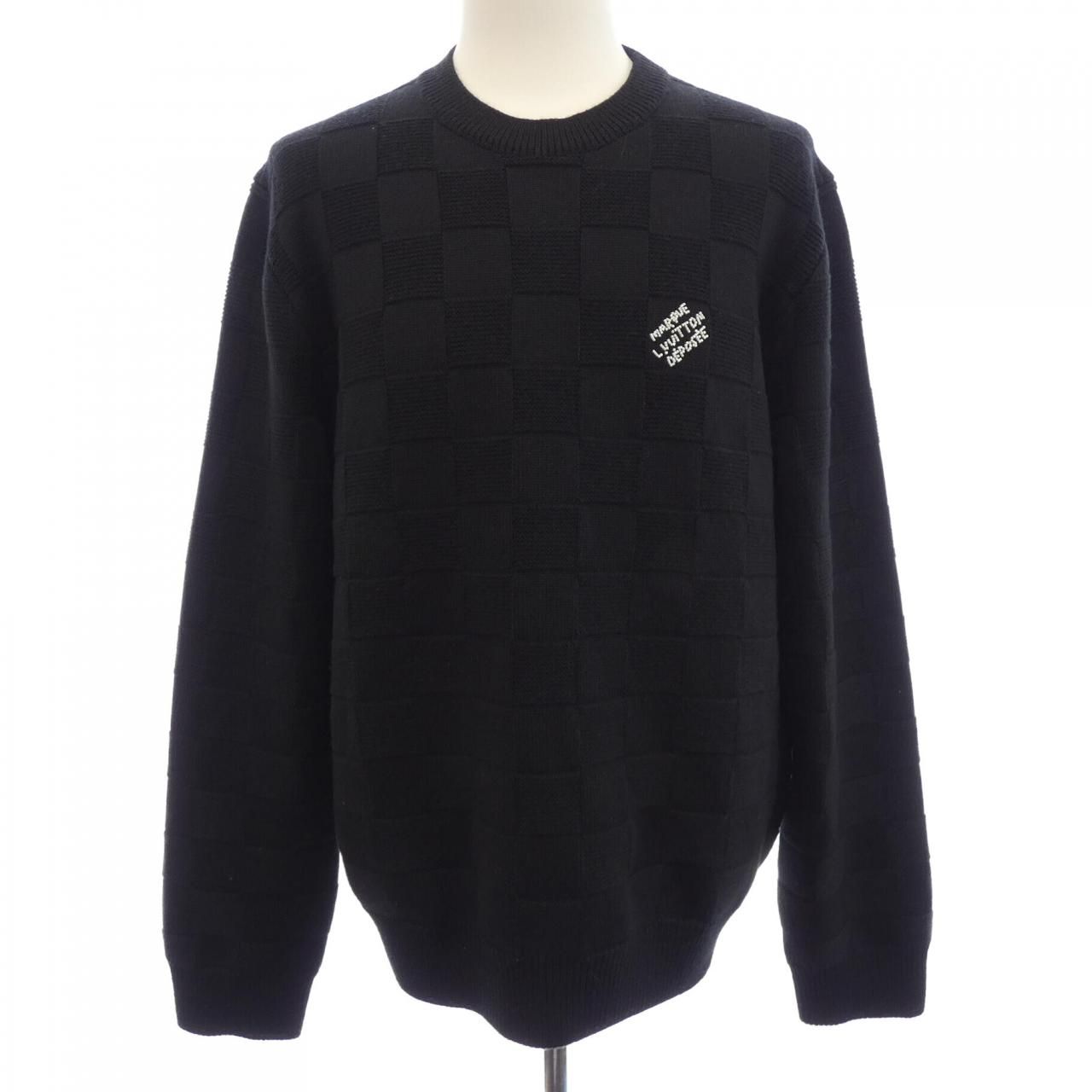 Louis Vuitton Damier Over with Pearl Signature Knit Sweater